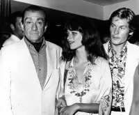 Luchino Visconti, Charlotte Rampling and Helmut Berger in 1969