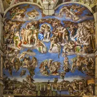 Michelangelo's Last Judgement Sistine Chapel Painting