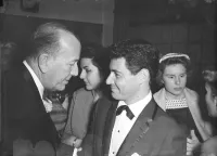 Noël Coward and Eddie Fisher in 1954