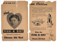 Pearl M. Hart Alderman Campaign Literature