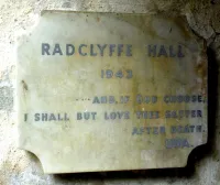 Radclyffe Hall Tombstone Sign