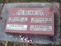 Raymond Burr and Family Tombstone