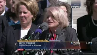 Roberta Kaplan and Edie Windsor Press Conference Outside Supreme Court Following United States v. Windsor Decision