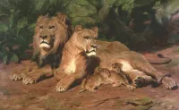 Rosa Bonheur's The Lions At Home (1881)