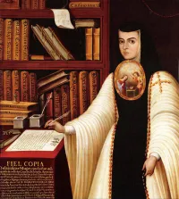 Sor Juana Inés de la Cruz Portrait Wearing Her Medallion