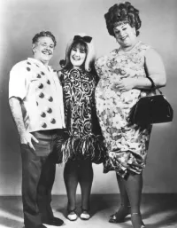 The Tumbled Family in the Movie Hairspray- Wilbur (Jerry Stiller), Tracy (Ricki Lake) and Edna (Divine)