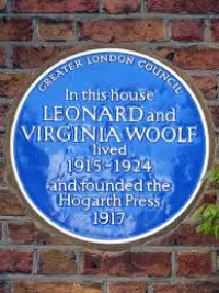 Virginia and Leonard Woolf Plaque in London