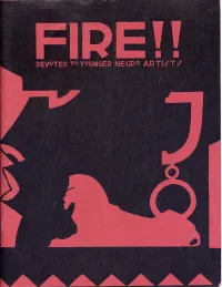Wallace Thurman's Fire! Magazine