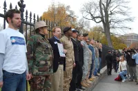 White House Protest of Former LGBT Servicemembers Who Were Discharged Under Don't Ask, Don't Tell During Obama's Presidency