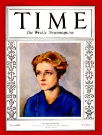 Eva Le Gallienne Time Magazine Cover in 1929