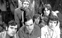 Graham Chapman Top Left With the Rest of the Monty Python Group