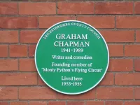 Leicestershire County Council Green Plaque at Chapman's Former Home on Burton Road Melton Mowbray