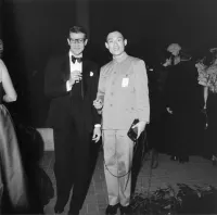 Yves Saint Laurent and Tseng Kwong Chi From Costumes at the Met in 1980
