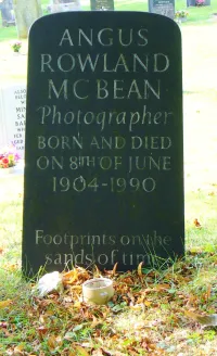 Angus McBean Tombstone in Debenham Cemetery