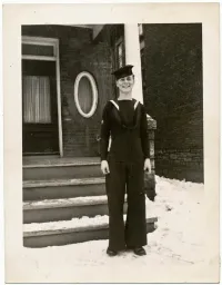 Frank O'Hara in his Navy Uniform During World War II