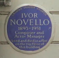 Ivor Novello Blue Plaque in London
