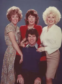 Jane Fonda, Lily Tomlin, Dolly Parton and Colin Higgins in a 9 to 5 Movie Promo Shot