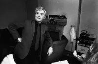 Quentin Crisp in his Chelsea New York Home in 1981