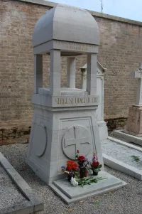 Sergei Diaghilev's Tombstone in Venice Italy