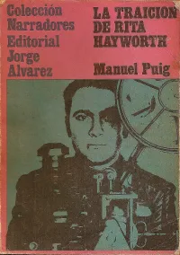 Manuel Puig Betrayed by Rita Hayworth Book Jacket