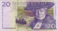 Selma Lagerlöf on the Swedish Kroner Banknote