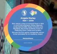Angela Morley Leeds Pride Rainbow Plaque