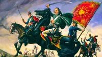 Casimir Pulaski on Horseback Leading the Charge