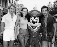 Courtney Burr III, Jeanne Jarvis and Sal Mineo at Disneyworld in 1975