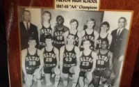 Jackie Walker (Bottom Right) With His High School Football Team and Coaches