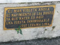 Jośe Lezama Lima’s Tombstone in Havana Cuba’s Colón Cemetery
