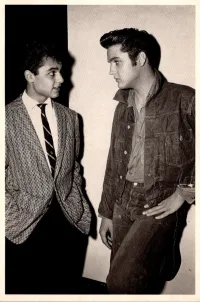 Sal Mineo and Elvis Presley in 1962