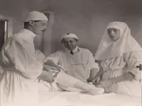 Dr. Vera Gedroits in the Center With Fellow Medical Staff