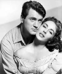 Rock Hudson and Elizabeth Taylor Promo Shoot For Their 1956 Movie Giant
