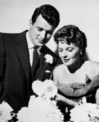 Rock Hudson and Phyllis Gates on Their 1955 Wedding Day