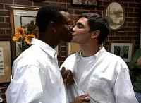 Sean Sasser and Pedro Zamora Kiss During Their Committment Ceremony on MTV's The Real World San Francisco