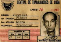 Virgilio Piñera's Workers Card