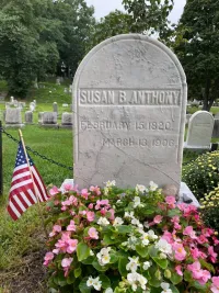 Susan B. Anthony Tombstone at Mount Hope Cemetery in Rochester, NY