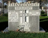 Billie Holiday Tombstone at Saint Raymond's Cemetery in the Bronx, NY