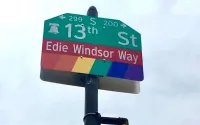Edie Windsor Way Street Sign in Philadelphia