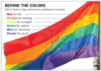 Gilbert Baker's Pride Flag Color Meanings