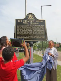 Nikki Giovanni at the Unveiling of Her State Historical Marker in Knoxville, Tennessee in 2019