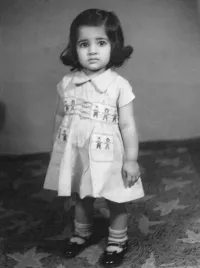 Urvashi Vaid as a Toddler