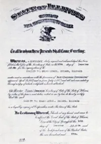 Henry Gerber's Society for Human Rights Illinois Charter Document