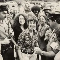 Jean O'Leary and Other Activists Confronted by Police Officers in 1973