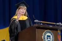 Lynn Conway Speaks at the University of Michigan Graduation Ceremony in 2018