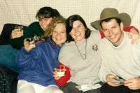 Mark Bingham (Right) With Friends