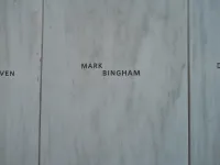Mark Binghams Name on the Flight 93 National Memorial in Pennsylvania