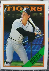 Billy Bean Detroit Tigers Baseball Card