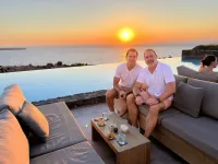 Billy Bean and Dr. Greg Baker Enjoying the Outdoors at the Oceanfront