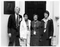 Midge Costanza (in White) with the National LGBTQ Task Force Members Including Jean O'Leary (Far Right) at the White House
